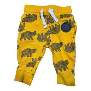 Baby boy mustard yellow their pants 6 to 9 months